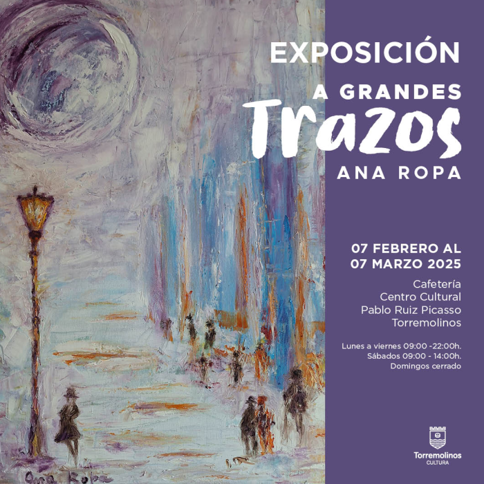 El centro cultural acoge la exposición ‘A grandes trazos’, de Ana Ropa