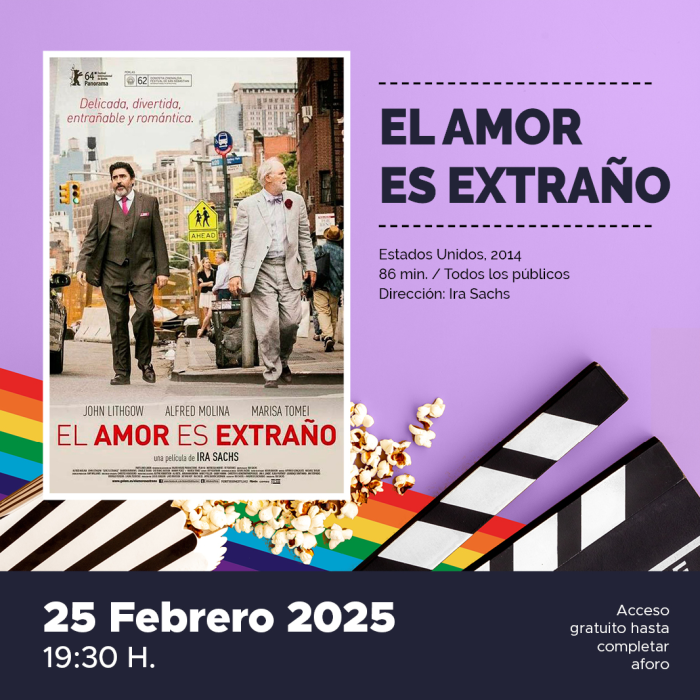 El centro cultural acoge una nueva proyección del ciclo ‘Martes de cine LGTBI’