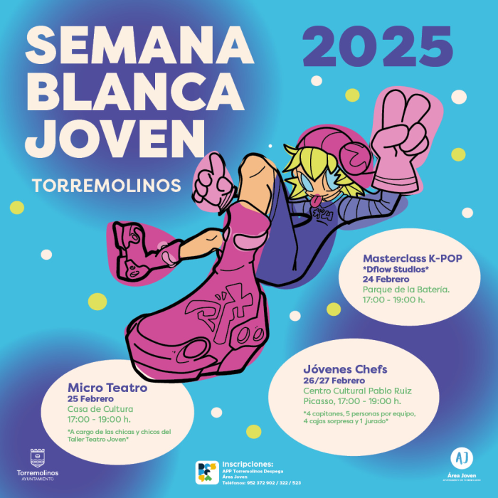 El Ayuntamiento de Torremolinos organiza varias actividades gratuitas para jóvenes en Semana Blanca