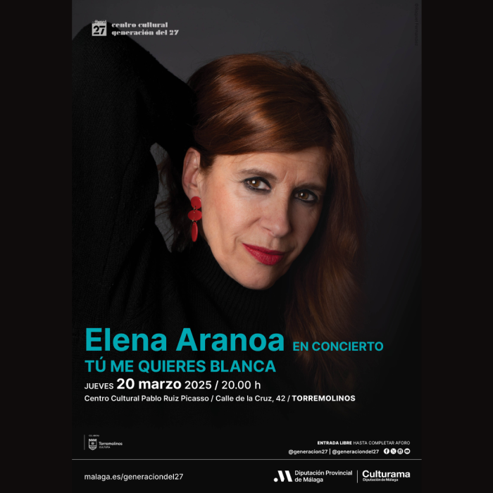 Elena Aranoa ofrecerá un concierto con motivo del Día Mundial de la Poesía