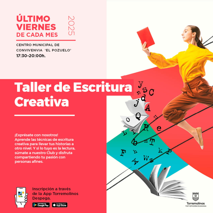 Este marzo continúa el ‘Taller de escritura creativa y club de lectura’