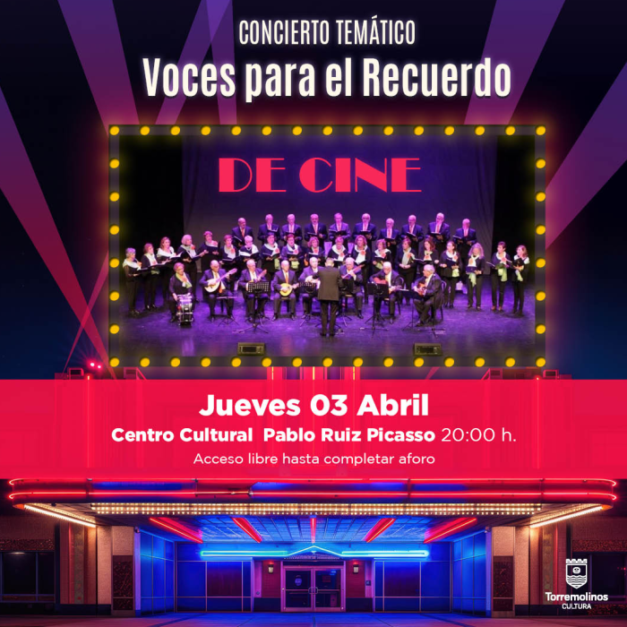 Las mejores bandas sonoras de cine sonarán en el centro cultural el próximo 3 de abril