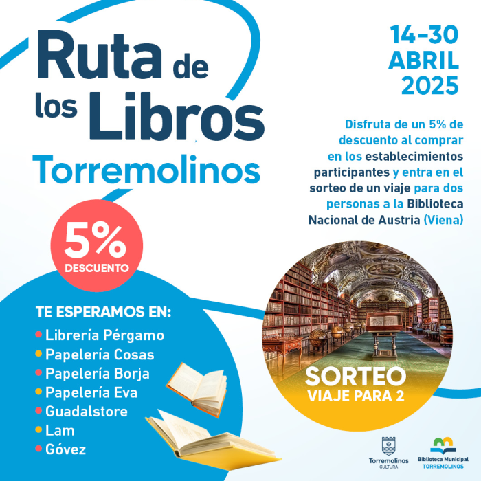 La I Ruta de los Libros ofrecerá descuentos en las librerías y papelerías de Torremolinos