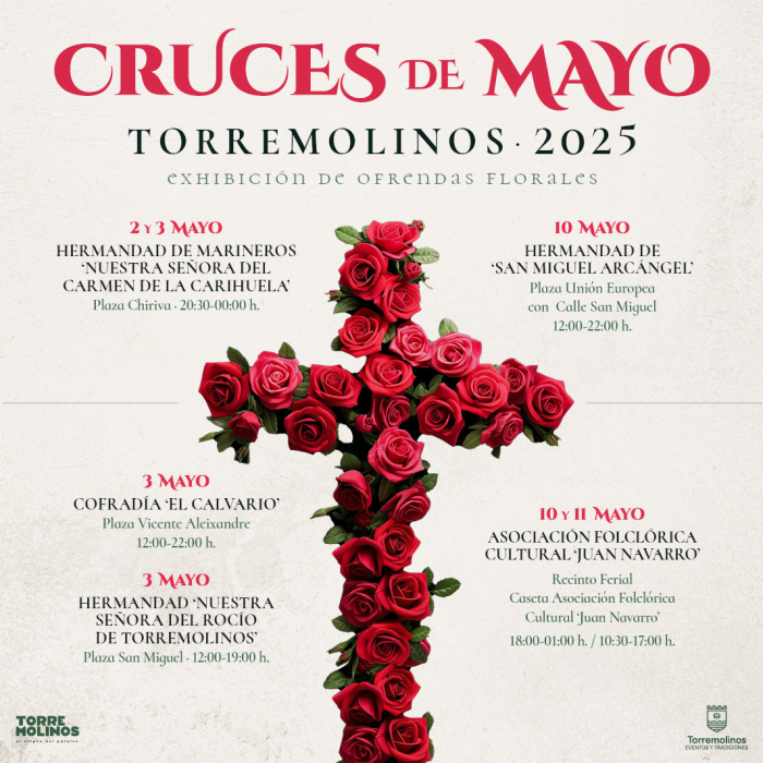 Torremolinos celebra las Cruces de Mayo con la participación de seis colectivos