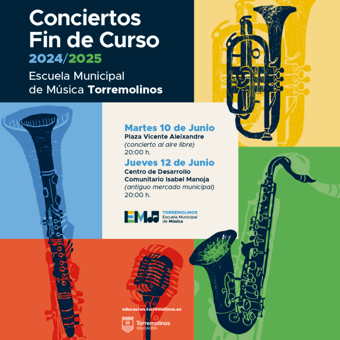 El alumnado de la Escuela Municipal de Música ofrecerá dos conciertos de fin de curso