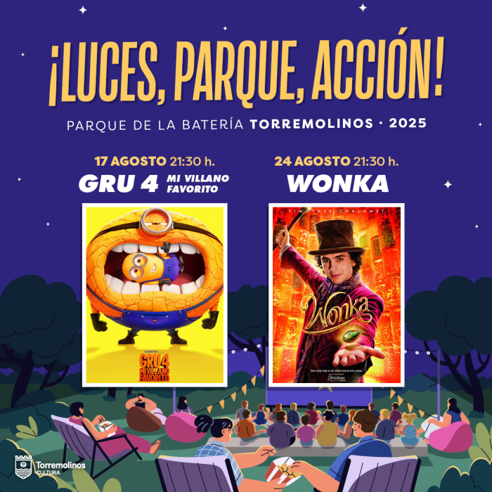 Torremolinos impulsa en agosto un ciclo de cine familiar en el parque de La Batería