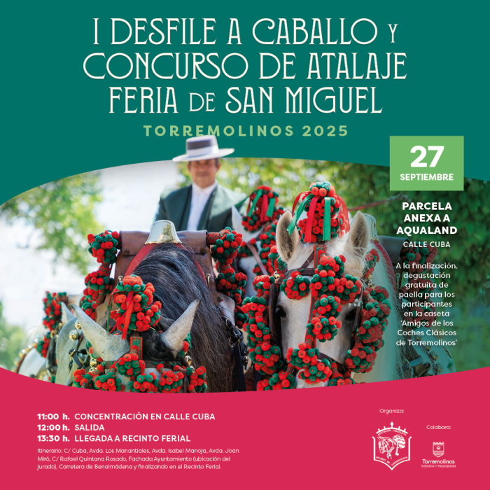 Torremolinos celebra el I Desfile a Caballo y Concurso de Atalaje Feria de San Miguel