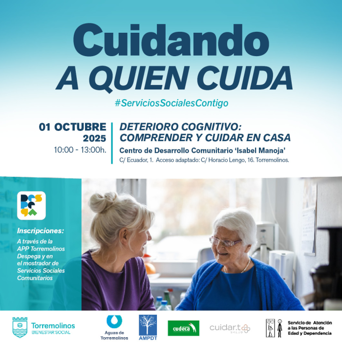 El Ayuntamiento de Torremolinos imparte un taller gratuito sobre deterioro cognitivo a cuidadores de personas dependientes
