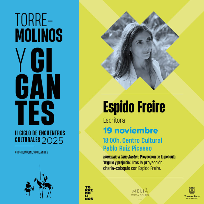 La escritora Espido Freire, próximo encuentro cultural de ‘Torremolinos y Gigantes’