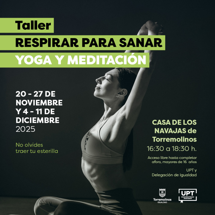 Dentro de la programación del 25N se podrá tomar parte en varios talleres gratuitos de yoga y meditación