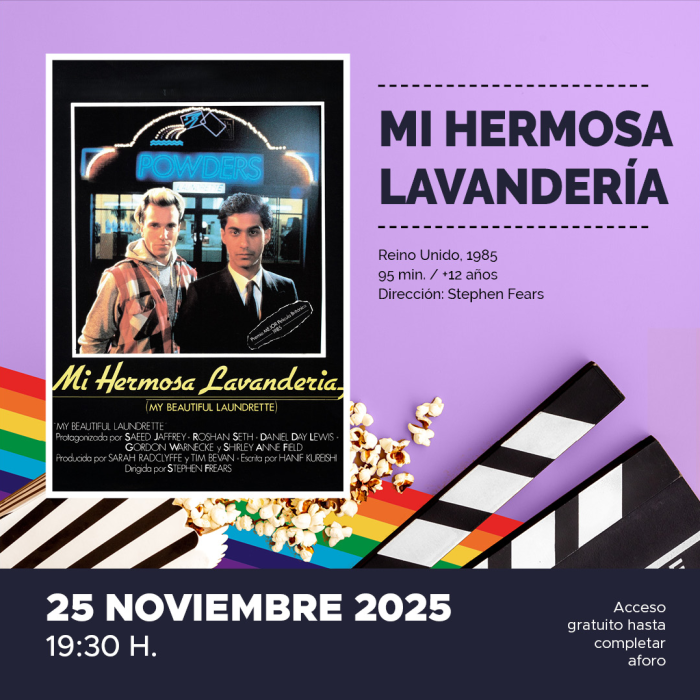 El 25 de noviembre se podrá disfrutar de la película ‘Mi hermosa lavandería’ dentro del ciclo Martes de Cine LGTBI