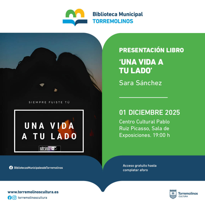 El centro cultural acoge la presentación del libro ‘Una vida a tu lado’, de la autora Sara Sánchez