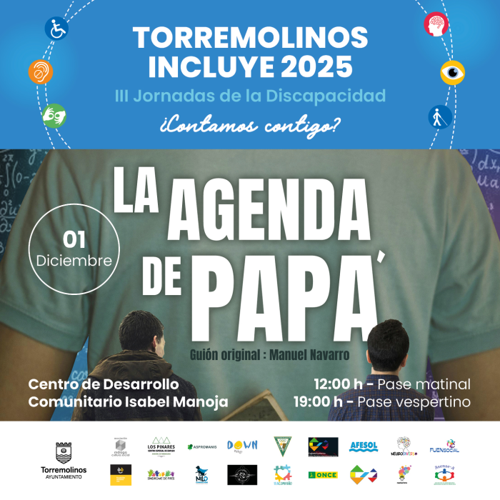 El 1 de diciembre se representará la obra de teatro ‘La agenda de papá’ dentro de las III Jornadas de la Discapaciad
