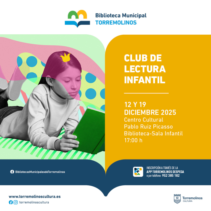 El Club de Lectura Infantil tendrá sus últimas sesiones del año los días 12 y 19 de diciembre