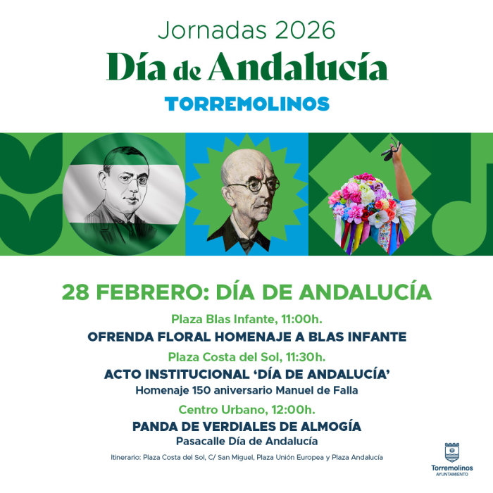 Torremolinos rinde homenaje a Manuel de Falla en el Día de Andalucía