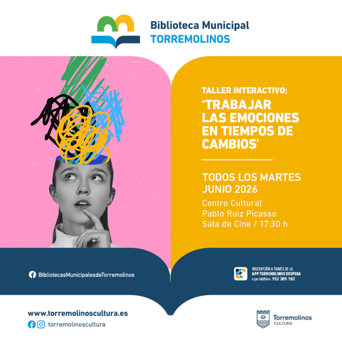 Los martes de junio se celebrará el taller ‘Trabajar las emociones en tiempos de cambio’