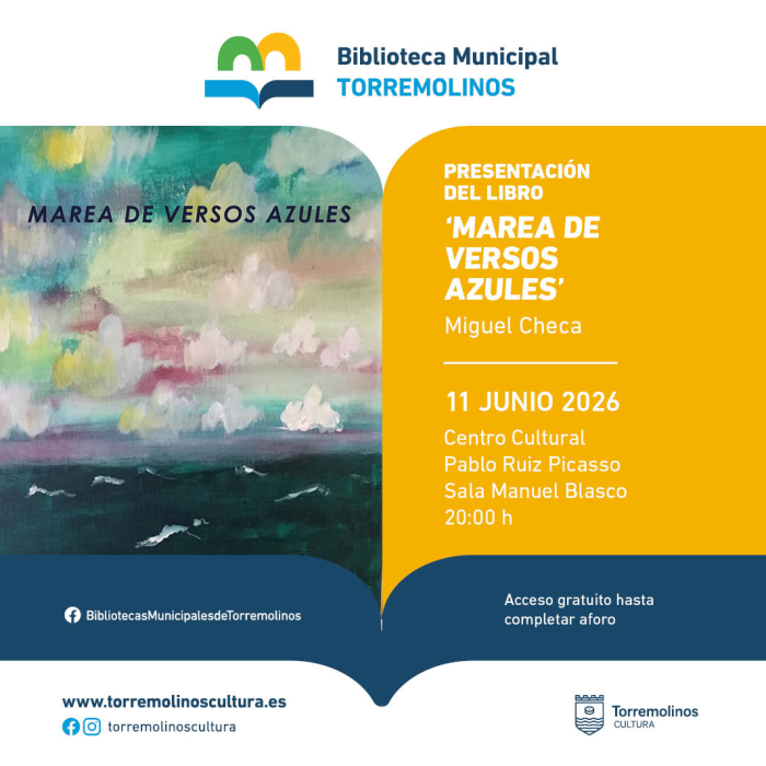 Miguel Checa presenta en Torremolinos su libro ‘Marea de versos azules’