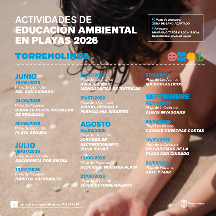 Las playas de Torremolinos se convierten en aulas estivales para fomentar la concienciación medioambiental