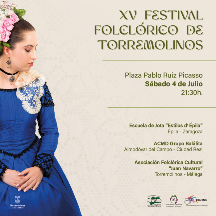 El XV Festival Folclórico de Torremolinos se celebrará el próximo 4 de julio