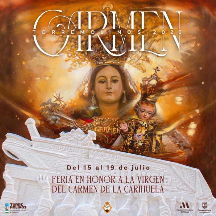 Torremolinos celebrará su Feria Virgen del Carmen del 15 al 19 de julio ilustrada con un cartel obra de Rafael Laureano