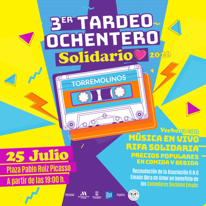 La Plaza Pablo Ruiz Picasso acoge una nueva edición del Tardeo Ochentero 