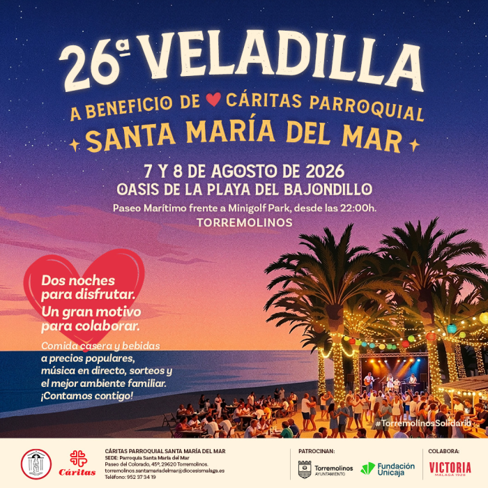 La parroquia Santa María del Mar celebra su 26 veladilla a beneficio de cáritas